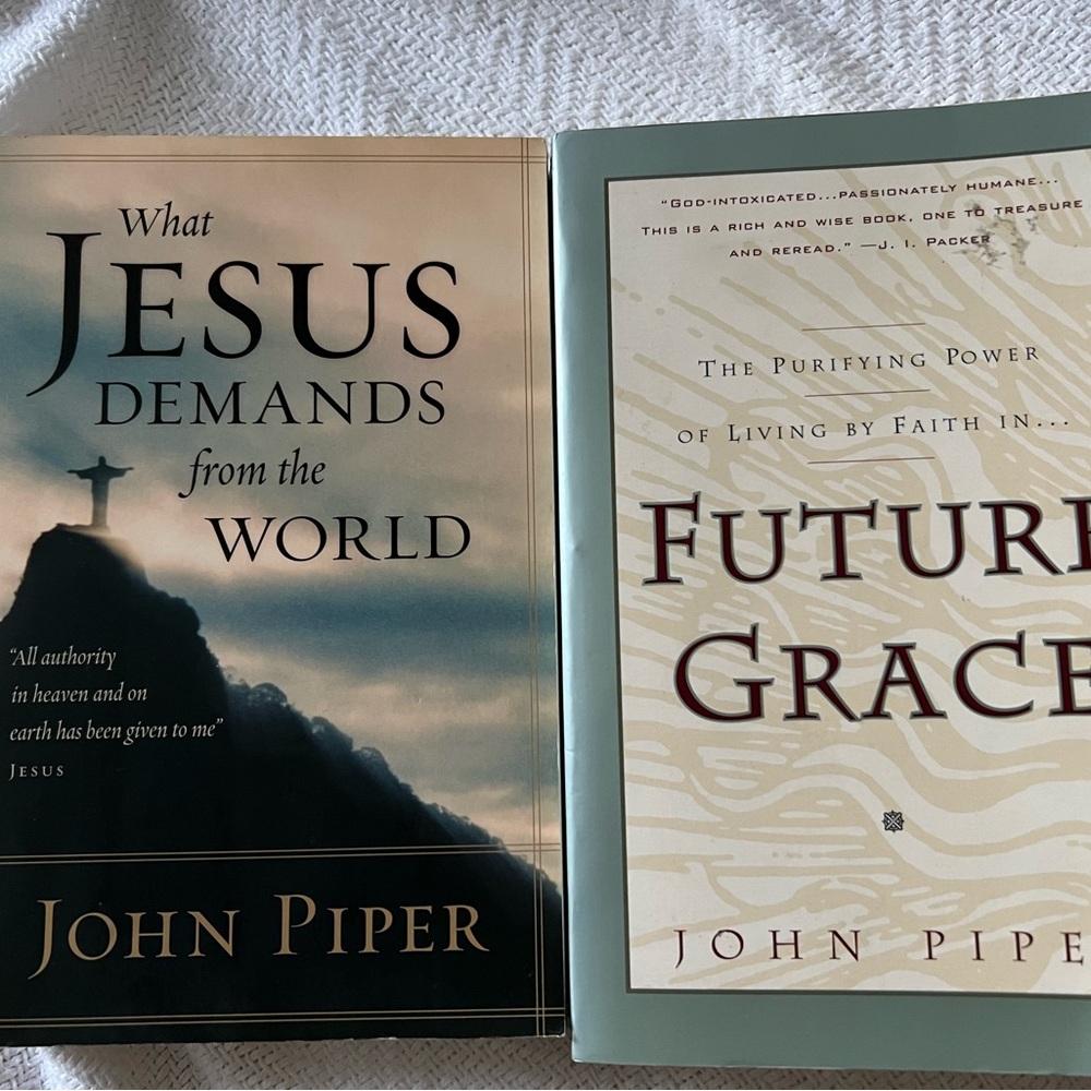 Book Set - 'What Jesus Demands from the World' and 'Future Grace' by John Piper